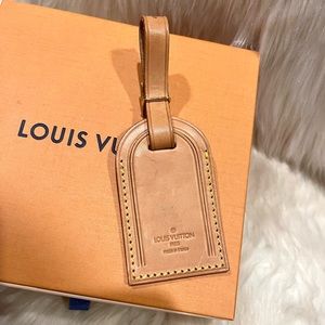 Authentic Louis Vuitton ID Name and Address Tag Accessory Luggage Tag